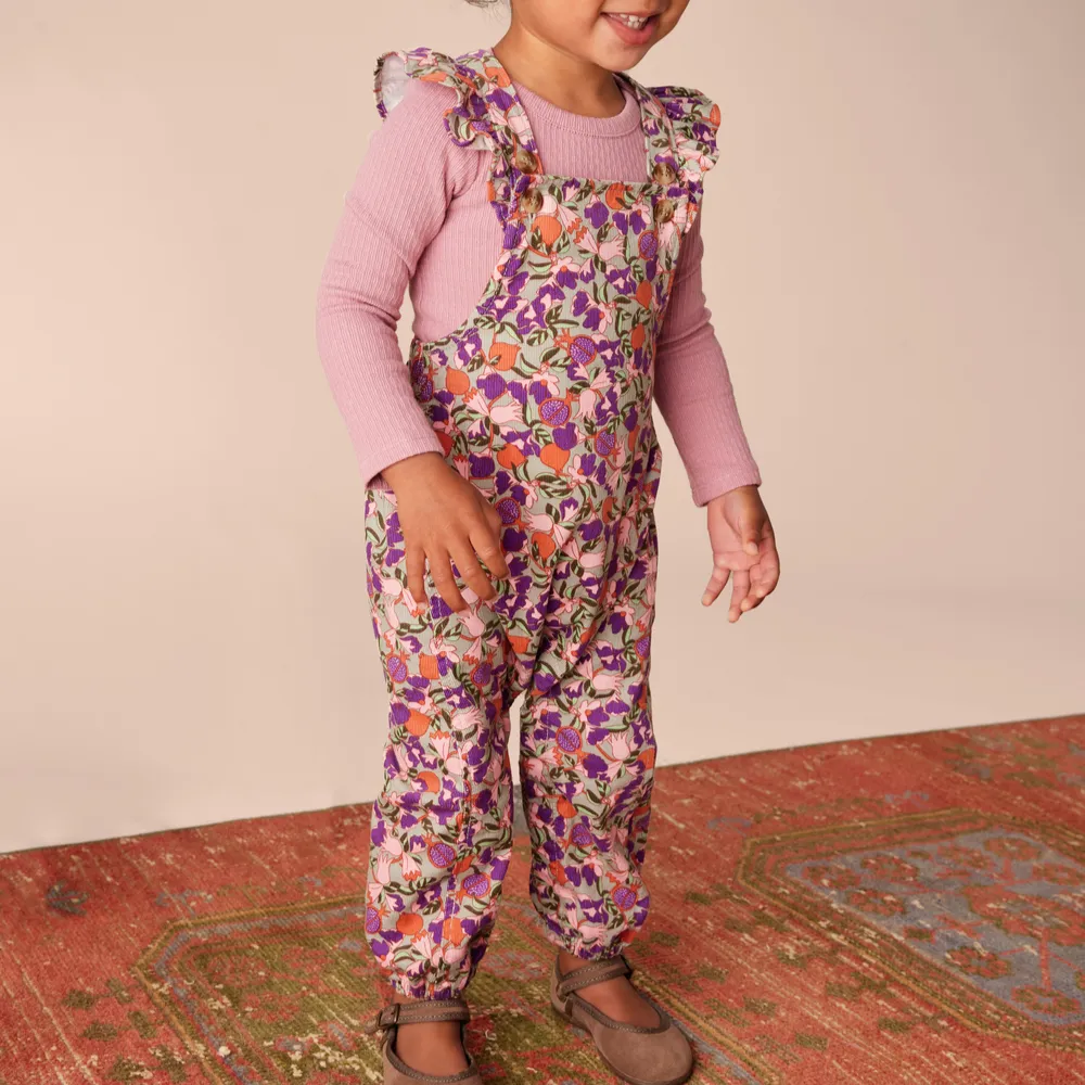 Royal Pomegranate Floral Romper