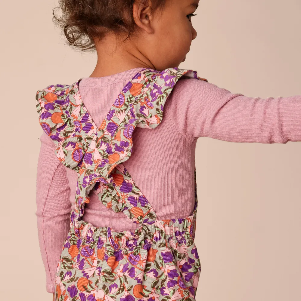 Royal Pomegranate Floral Romper