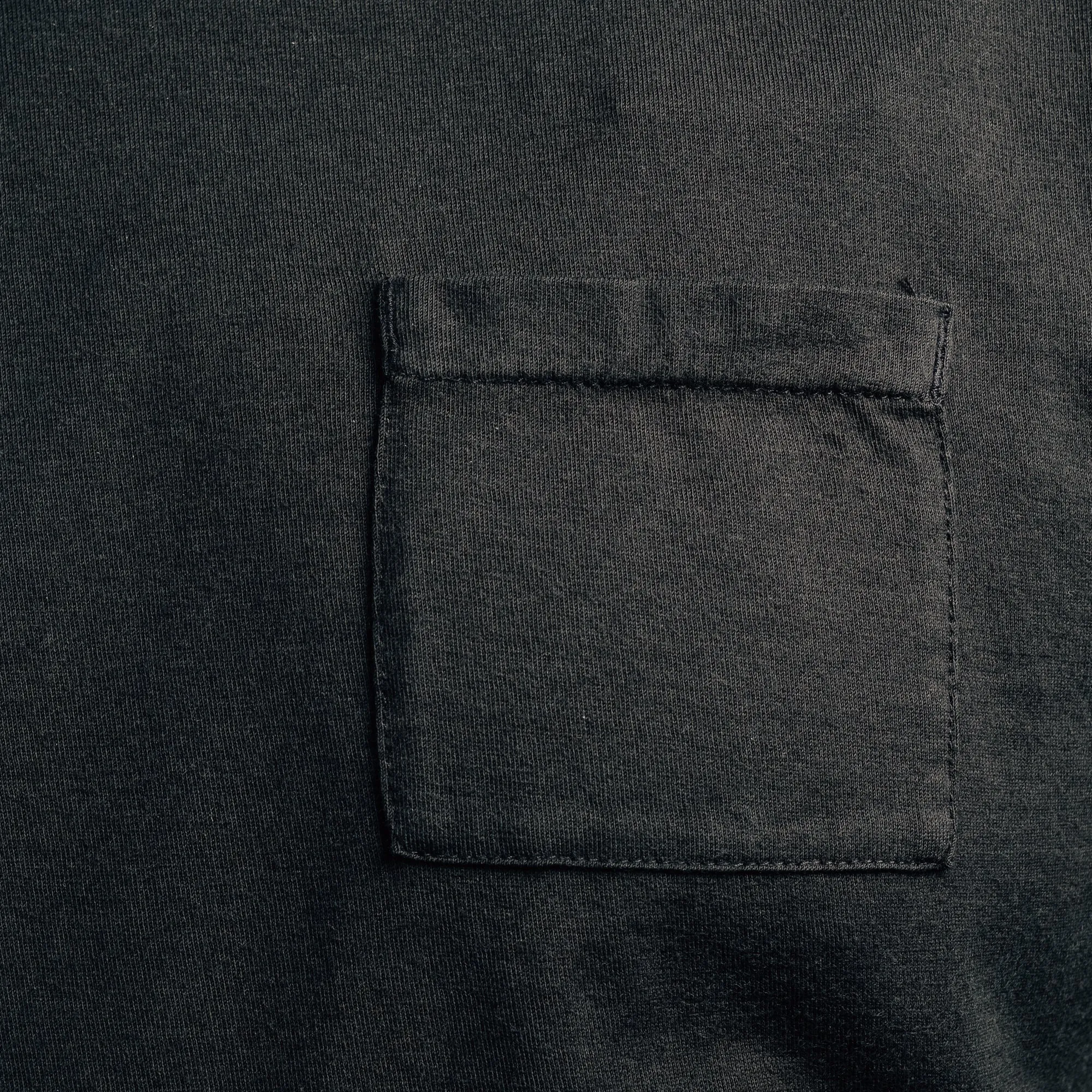 RRL Cotton Jersey Pocket T-Shirt Faded Black Canvas