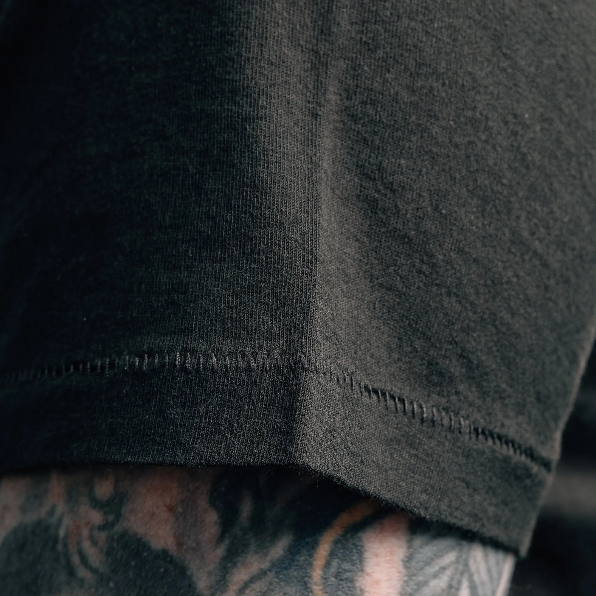 RRL Cotton Jersey Pocket T-Shirt Faded Black Canvas