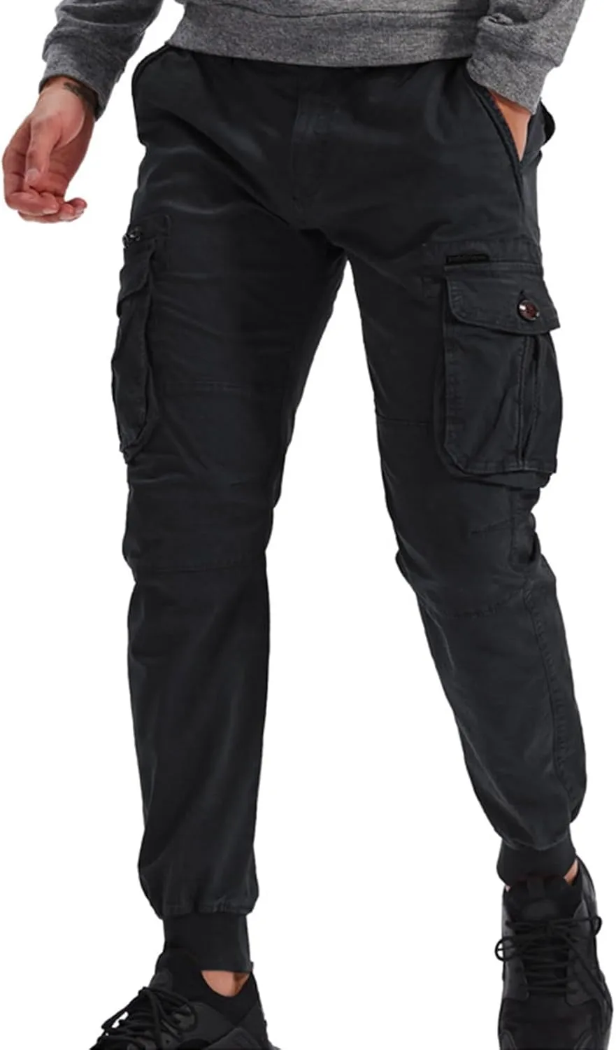RTRDE Men's Cargo Pants Casual Fashion Pants Loose Straight Leg Pant Pants, 29-40