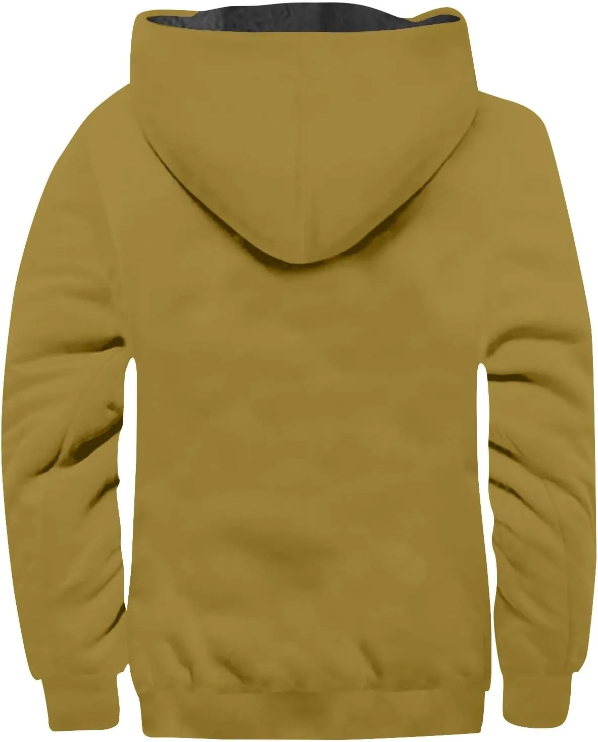 RTRDE Mens Winter Jacket Zip Up Sweatshirts Fleece Jackets Thick Sherpa Lined Hoodie Coats Outwear Jacket, S-8XL