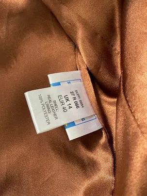 Rubynee Vintage y2k TAN LEATHER BIKER JACKET