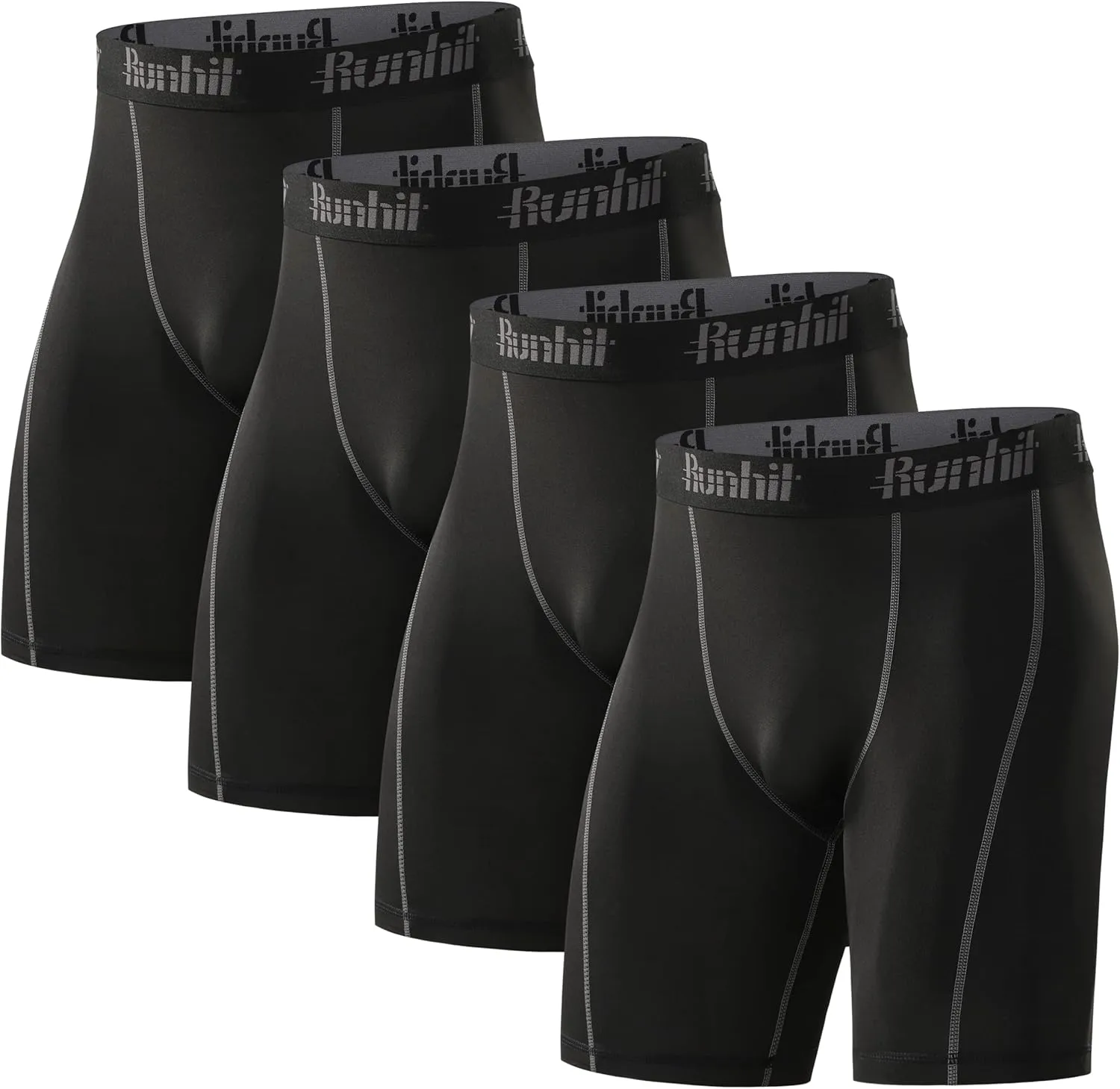 Runhit Compression Shorts Men Underwear Spandex Running Shorts Workout Athletic