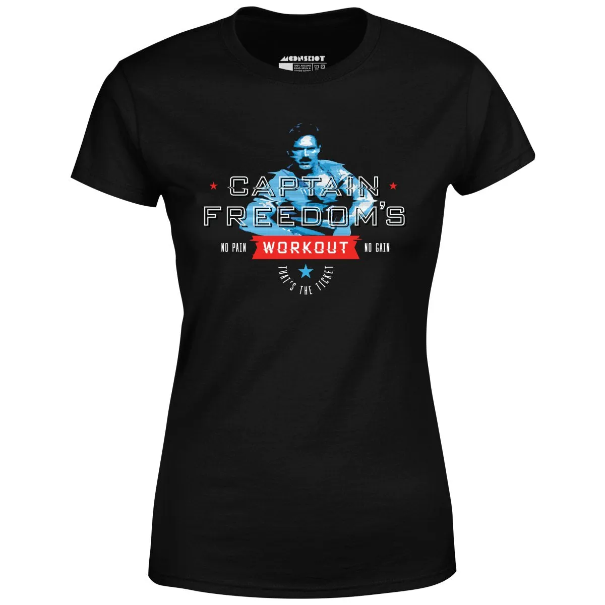 Running Man - Captain Freedom's Workout - Women's T-Shirt