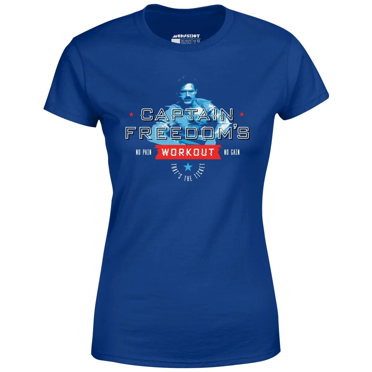 Running Man - Captain Freedom's Workout - Women's T-Shirt