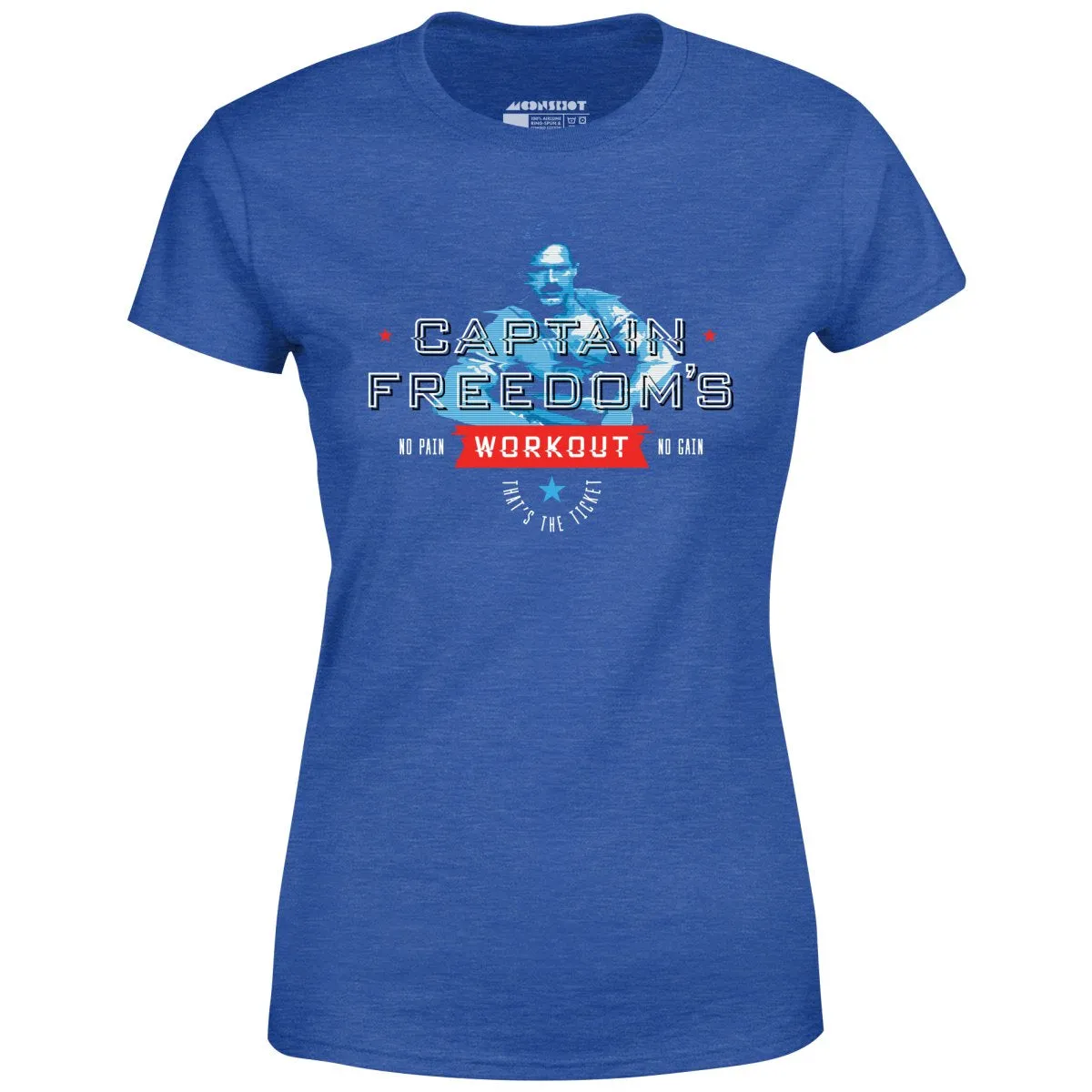 Running Man - Captain Freedom's Workout - Women's T-Shirt