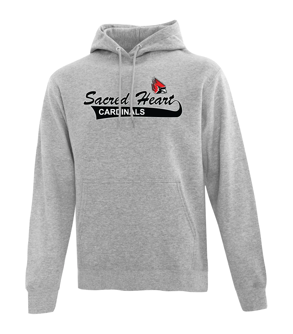 Sacred Heart Youth Cotton Pull Over Hooded Sweatshirt with Applique Logo