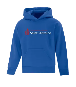 Saint-Antoine Youth Cotton Pull Over Hooded Sweatshirt with Embroidered Logo