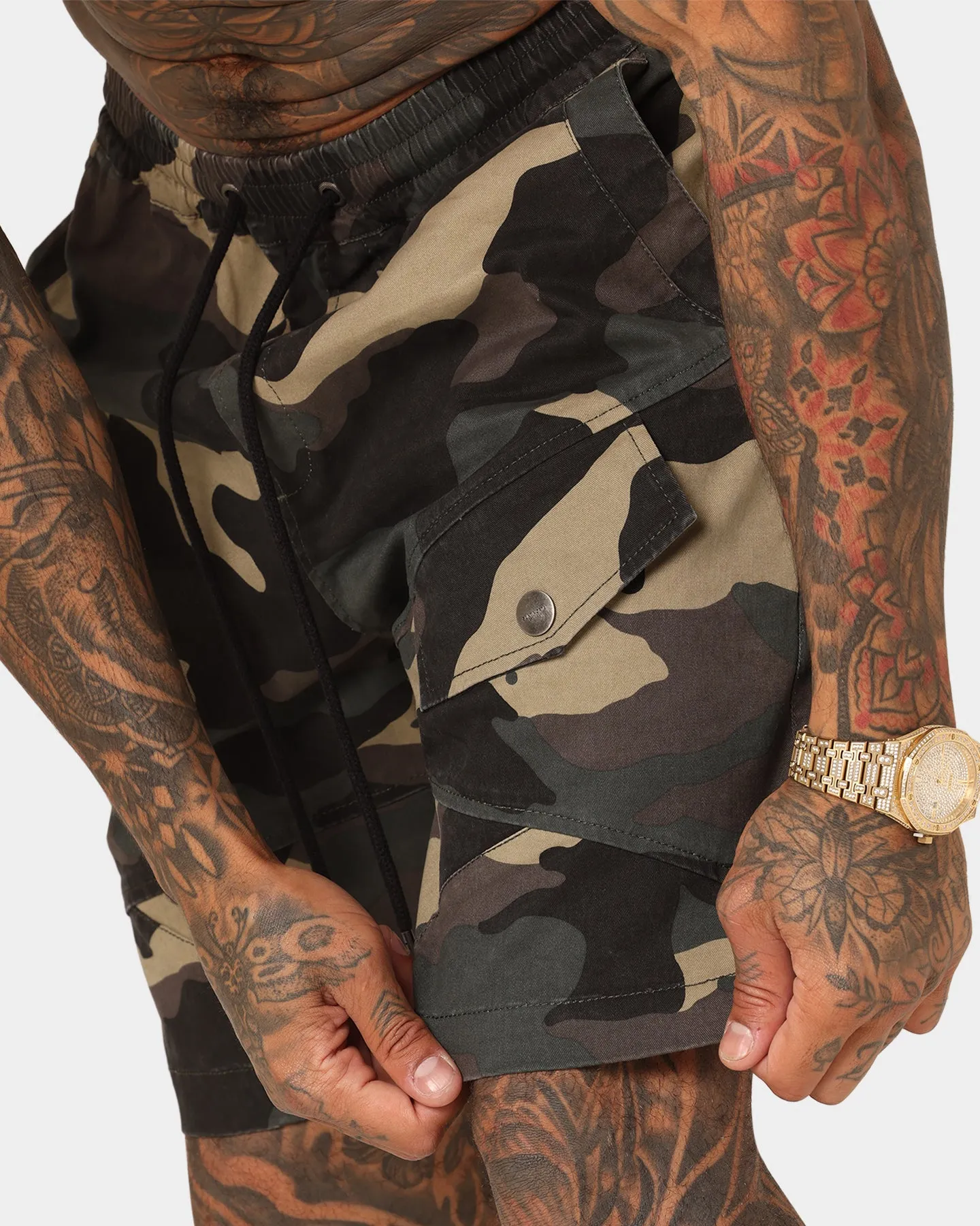 Saint Morta Syndicate Cargo Shorts Camo