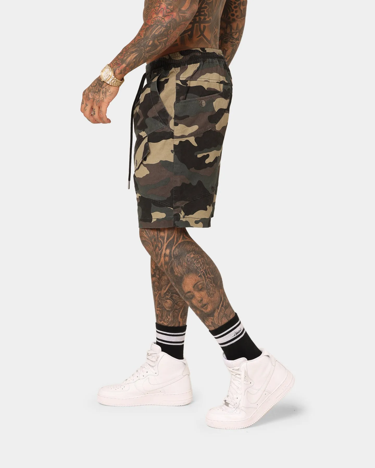 Saint Morta Syndicate Cargo Shorts Camo