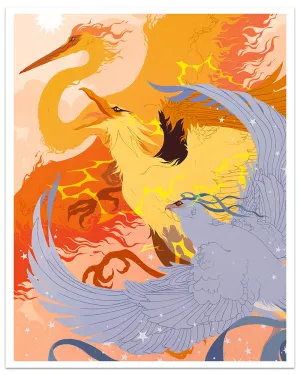 Samantha Mash - "Legendary Birds" print