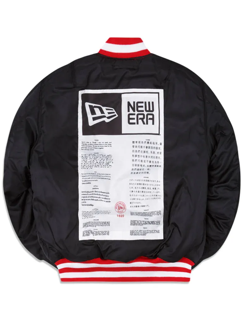 SAN FRANCISCO 49ERS NEW ERA ALPHA INDUSTRIES BOMBER REVERSIBLE JACKET - RETRO