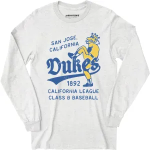 San Jose Dukes - California - Vintage Defunct Baseball Teams - Long Sleeve T-Shirt
