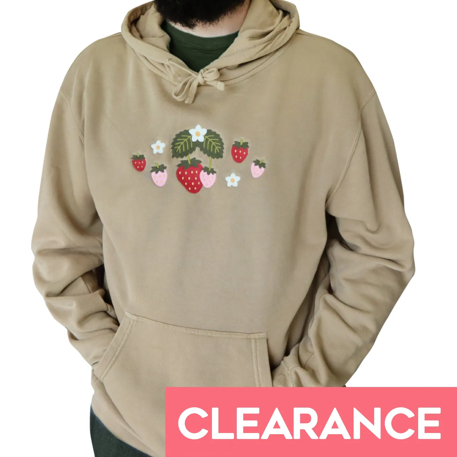 Sandstone "Strawberry" Embroidered Sweatshirt