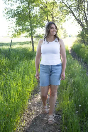 Sanna Denim Bermuda Shorts