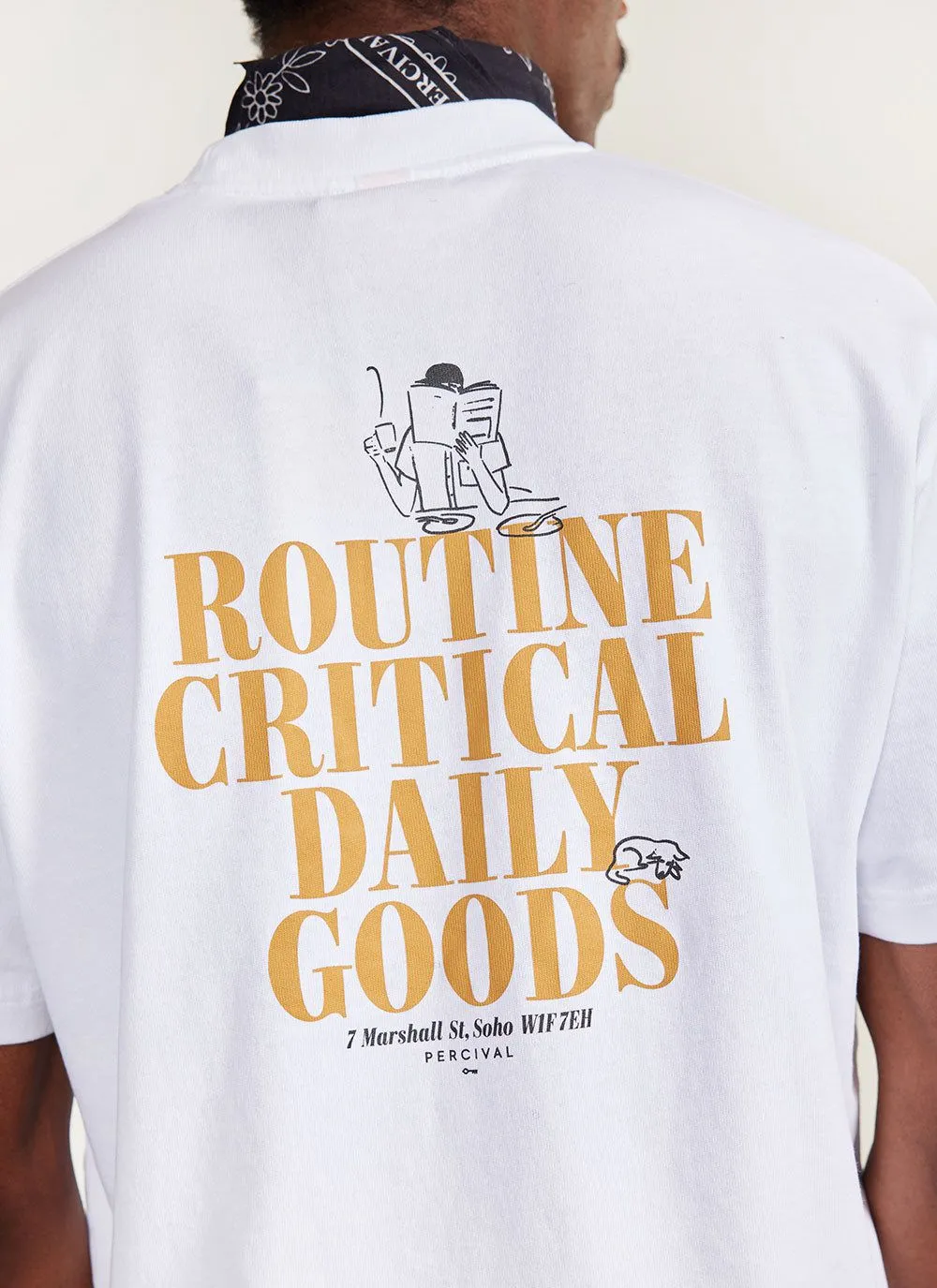 Saturday Oversized Auxiliary T Shirt | Organic Cotton | White
