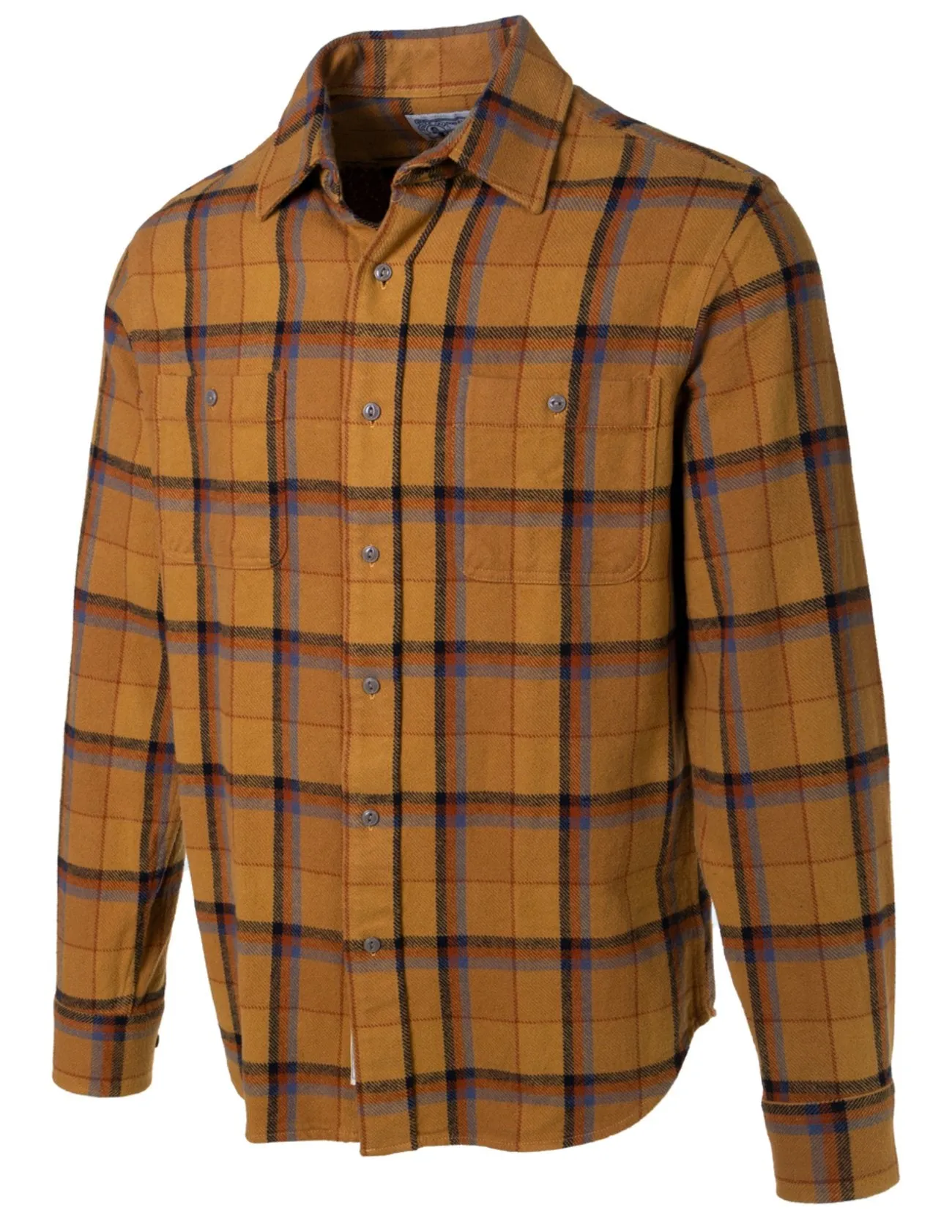 Schott Bros. PLAID FLANNEL SHIRT Men’s -GOLD