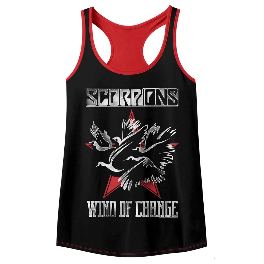 Scorpions Wind Of Change Women's Color Block Racerback