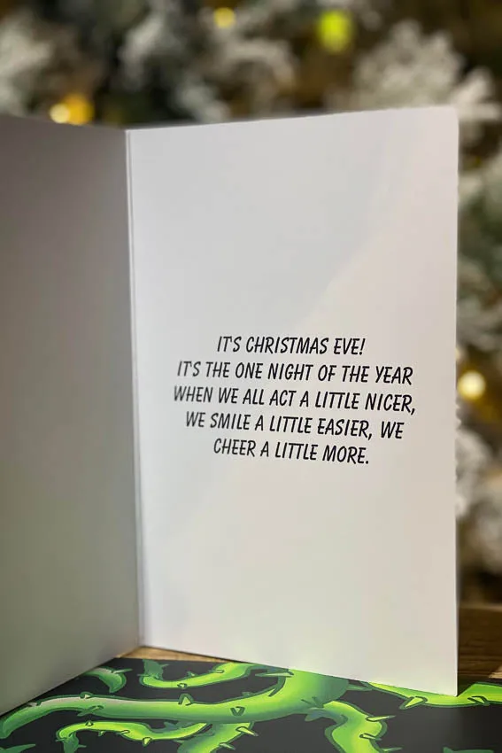 Scrooged Christmas Card
