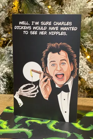 Scrooged Christmas Card