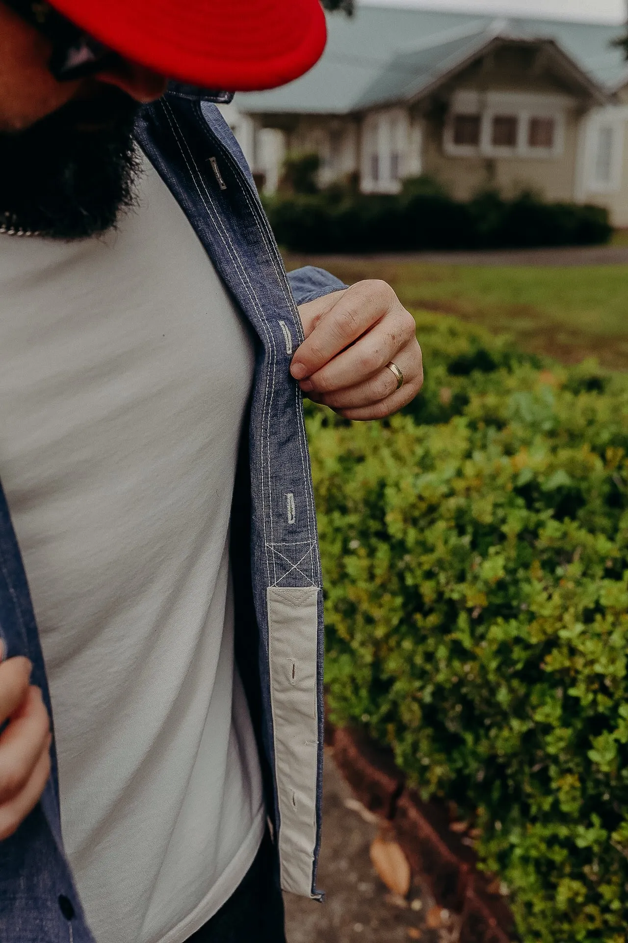 SELVEDGE CHAMBRAY WORK SHIRT (5333A)