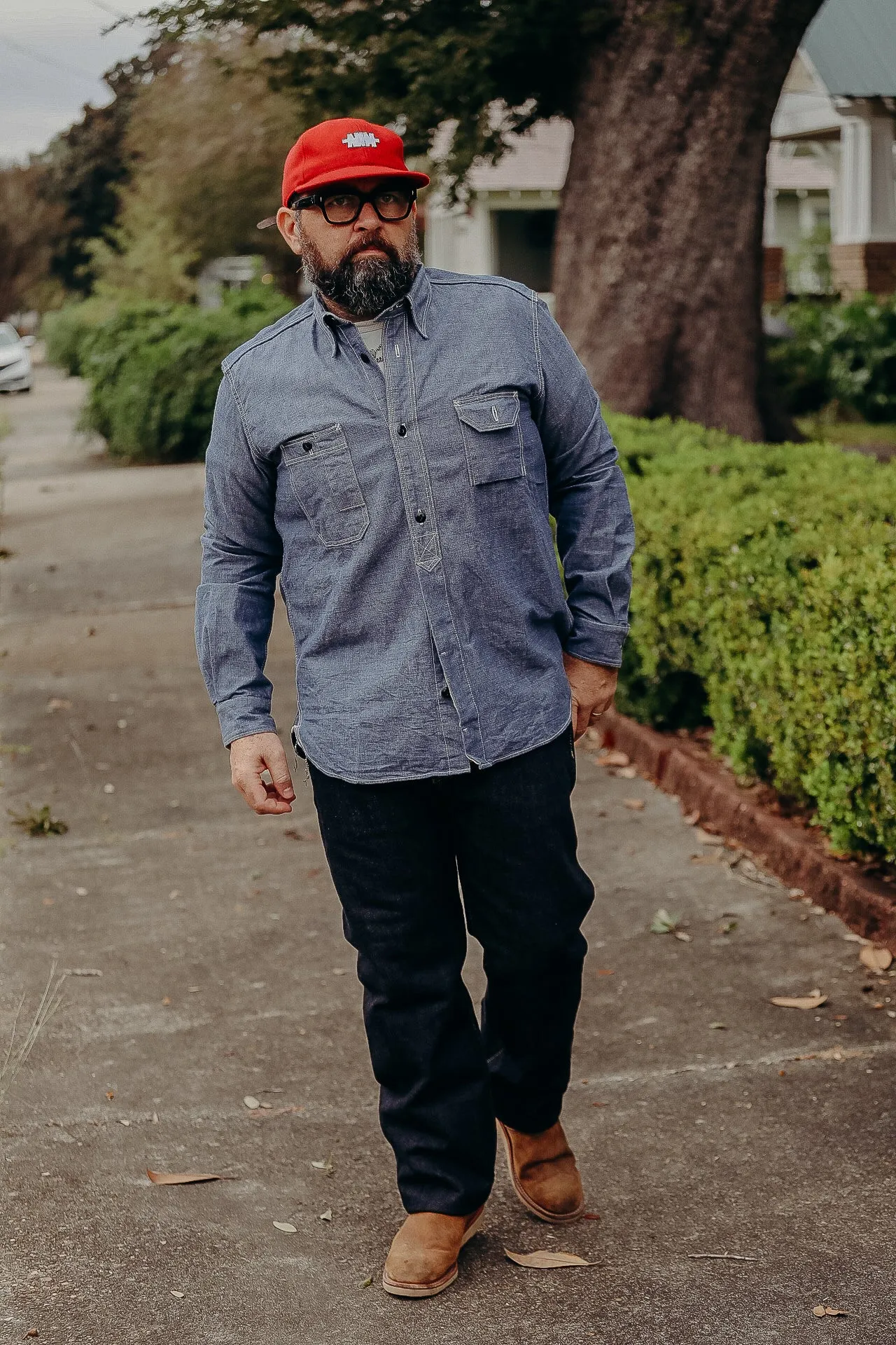 SELVEDGE CHAMBRAY WORK SHIRT (5333A)