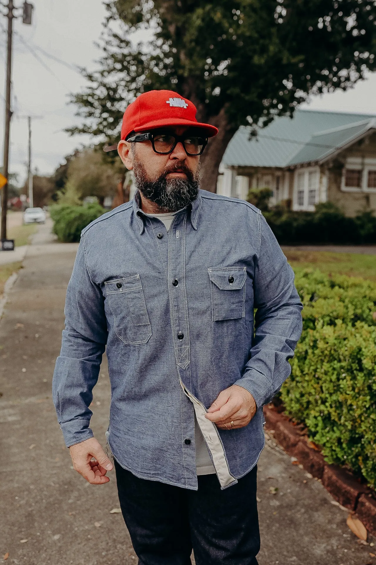 SELVEDGE CHAMBRAY WORK SHIRT (5333A)