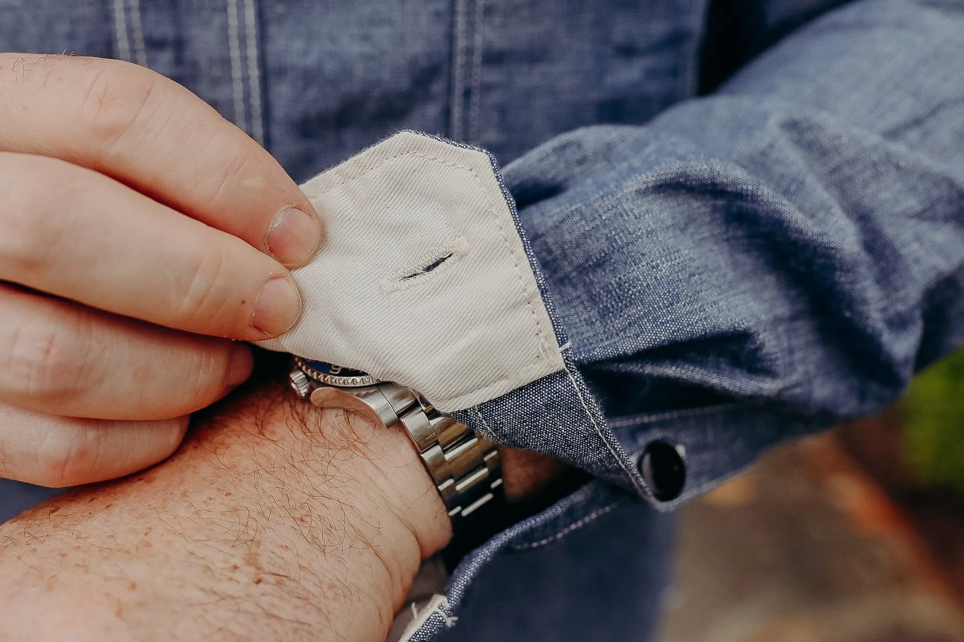 SELVEDGE CHAMBRAY WORK SHIRT (5333A)