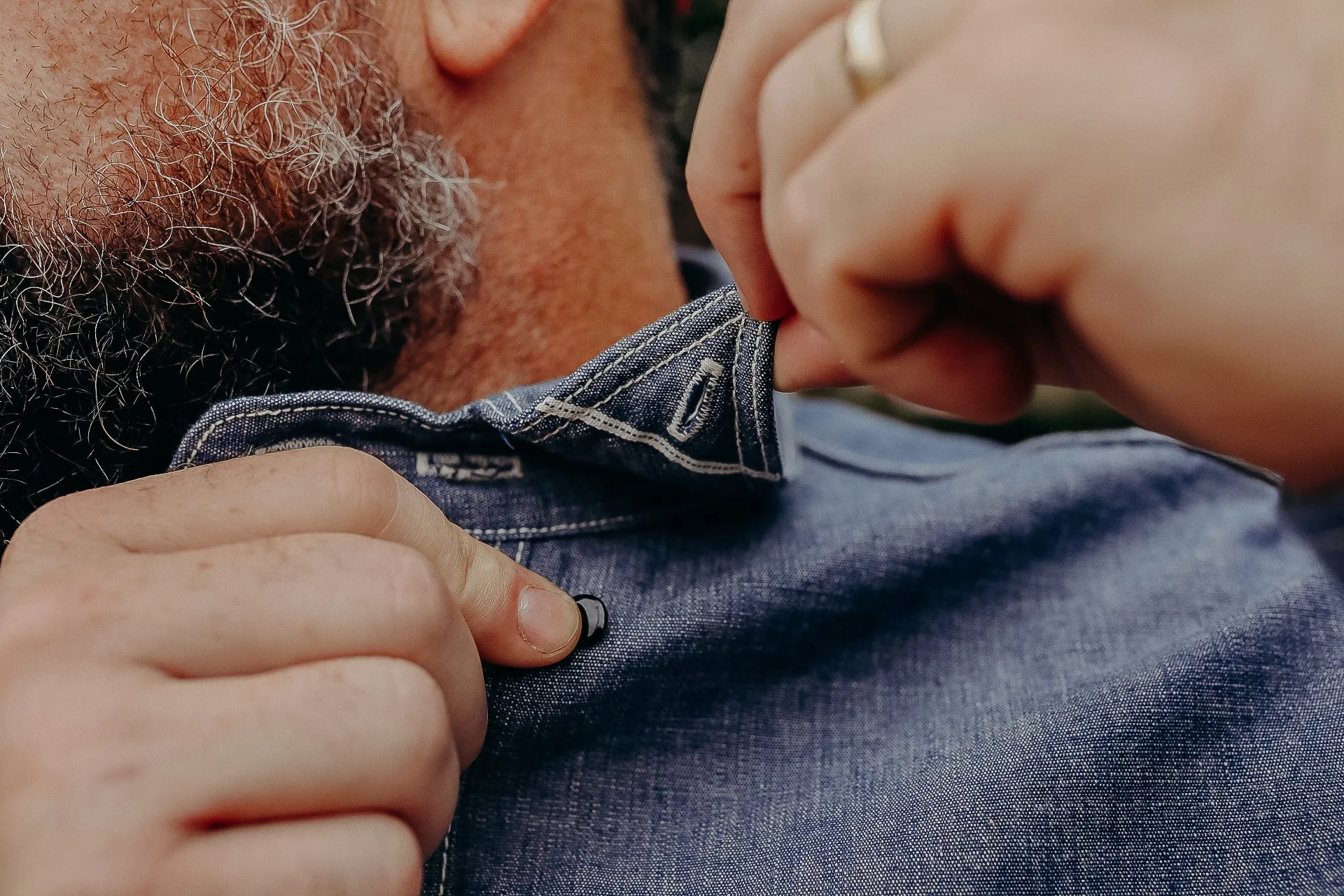 SELVEDGE CHAMBRAY WORK SHIRT (5333A)