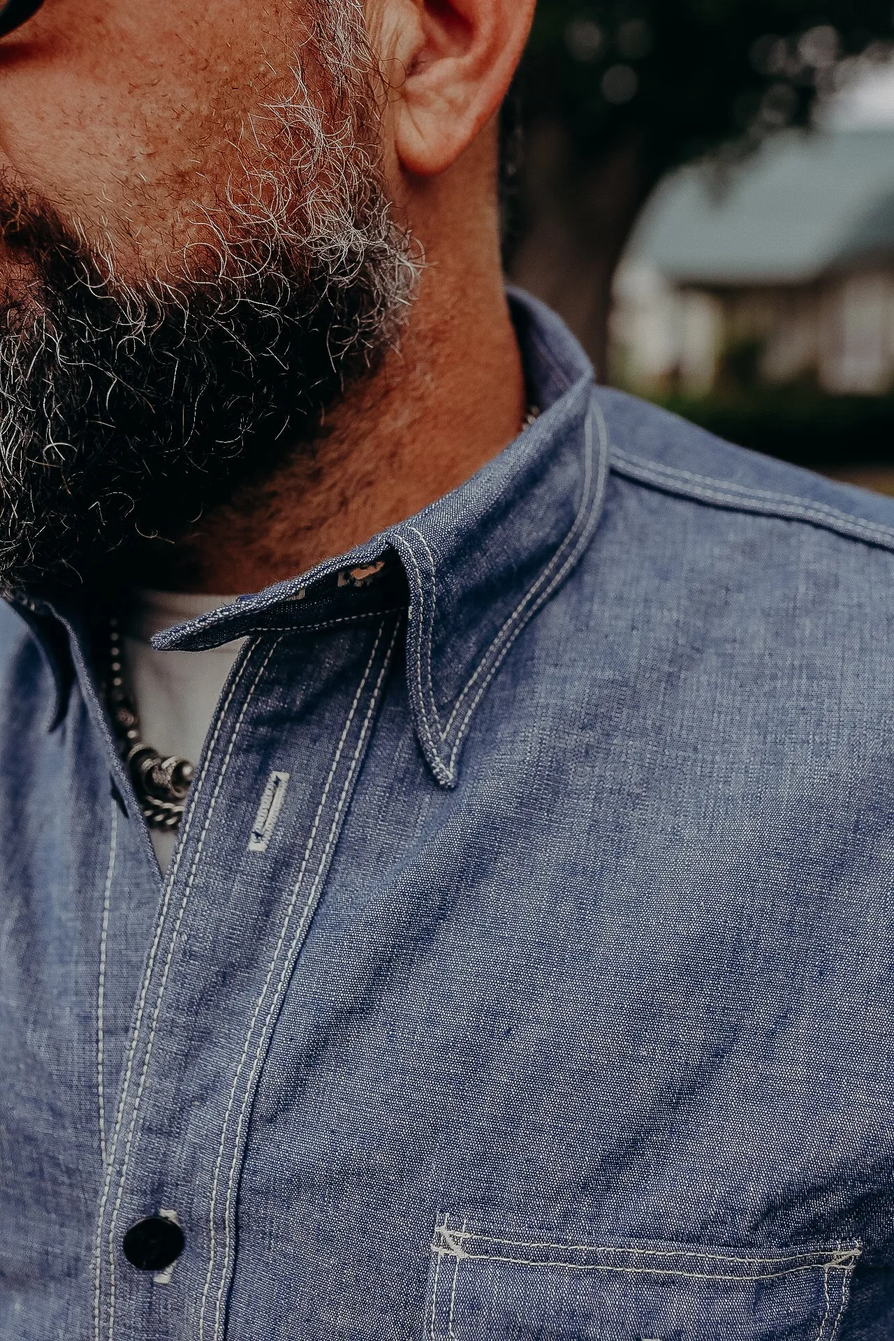 SELVEDGE CHAMBRAY WORK SHIRT (5333A)