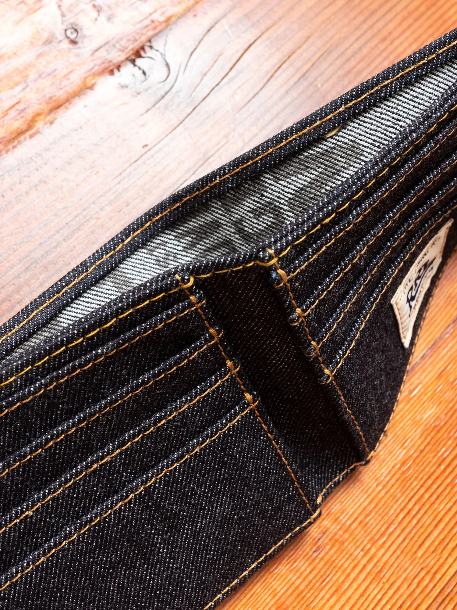 Selvedge Denim Bifold in Indigo
