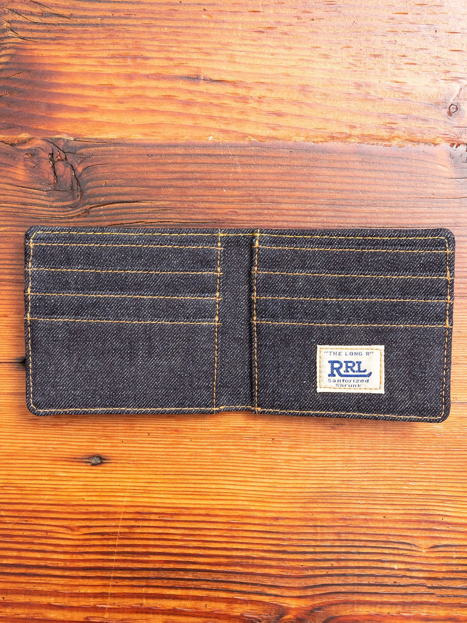 Selvedge Denim Bifold in Indigo