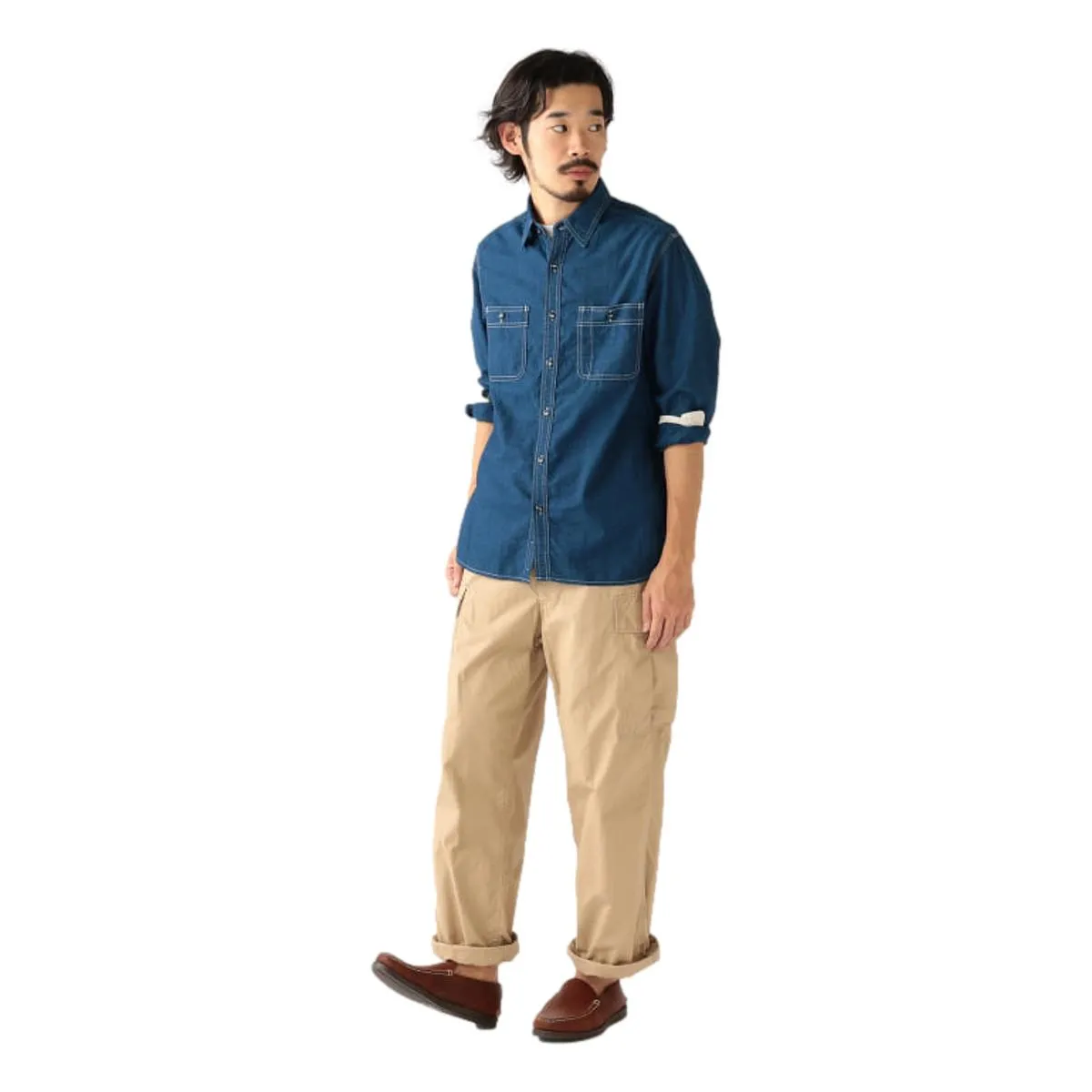 Selvedge Indigo Chambray Work Shirt