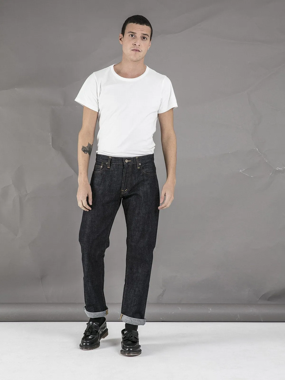 Selvedge Straight Leg Jeans - Indigo