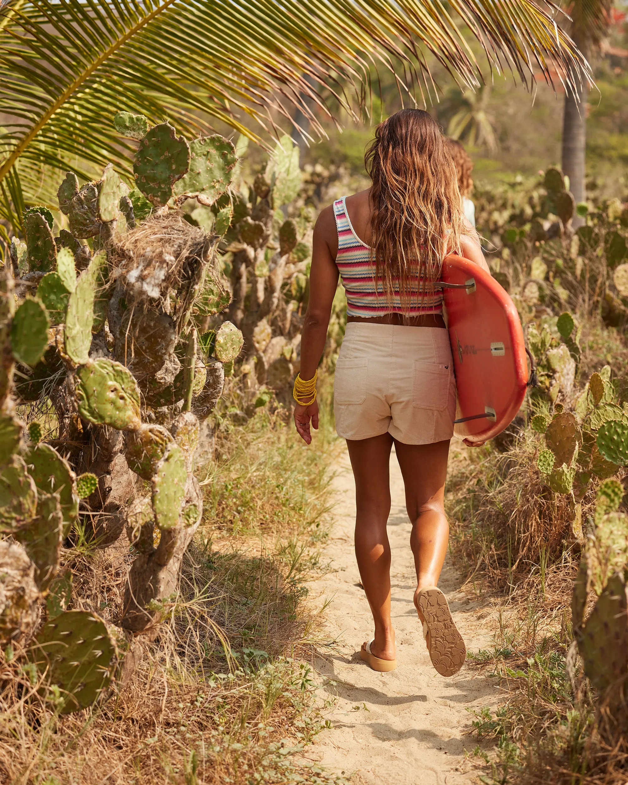 Sessions High Waist Corduroy Shorts - Brazilian Sand