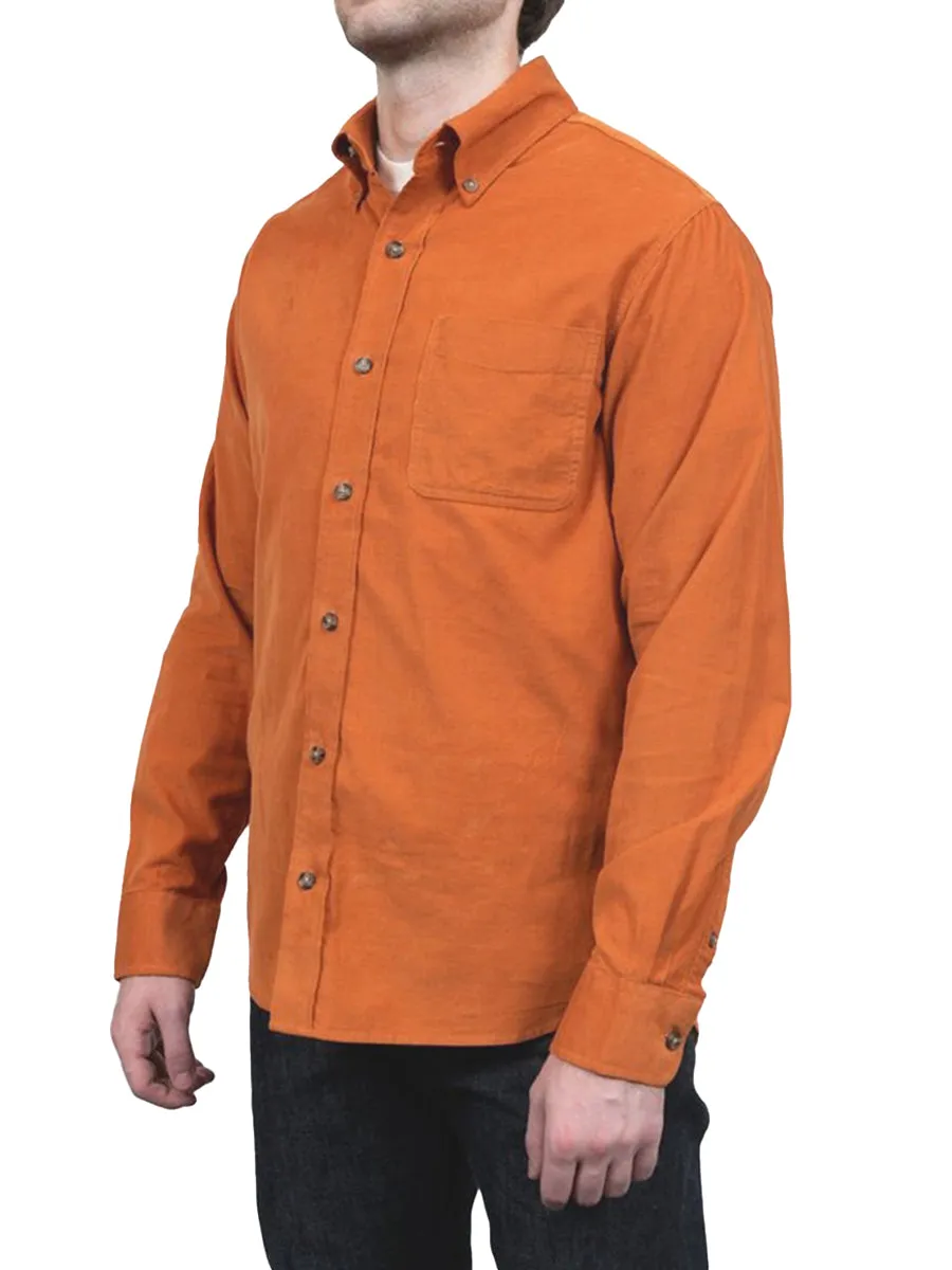 SH2415 Pinwale Corduroy Shirt - Rust