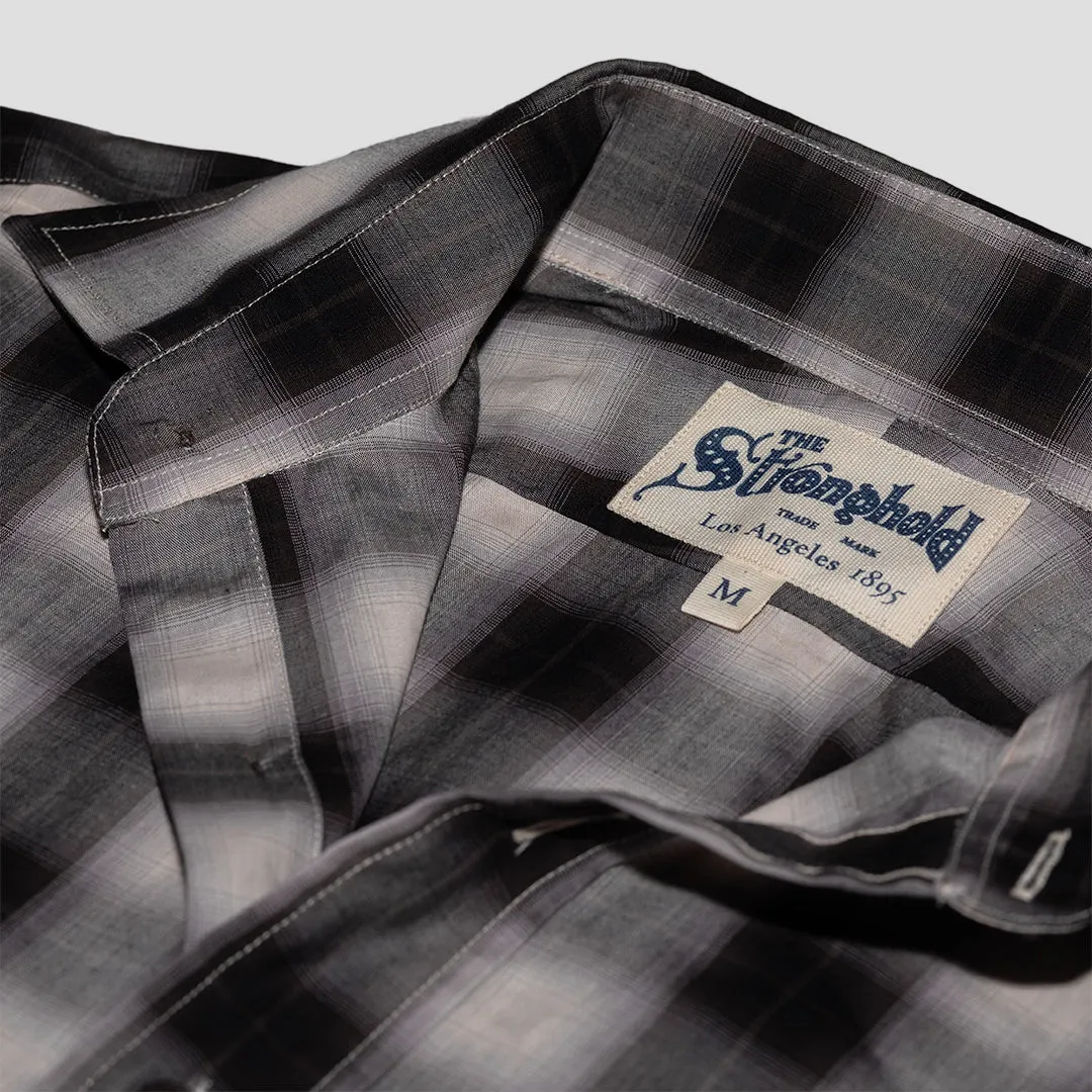 Shadow Plaid Work Shirt Maroon