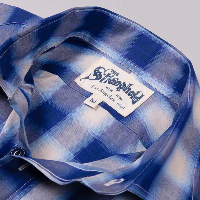 Shadow Plaid Work Shirt Navy