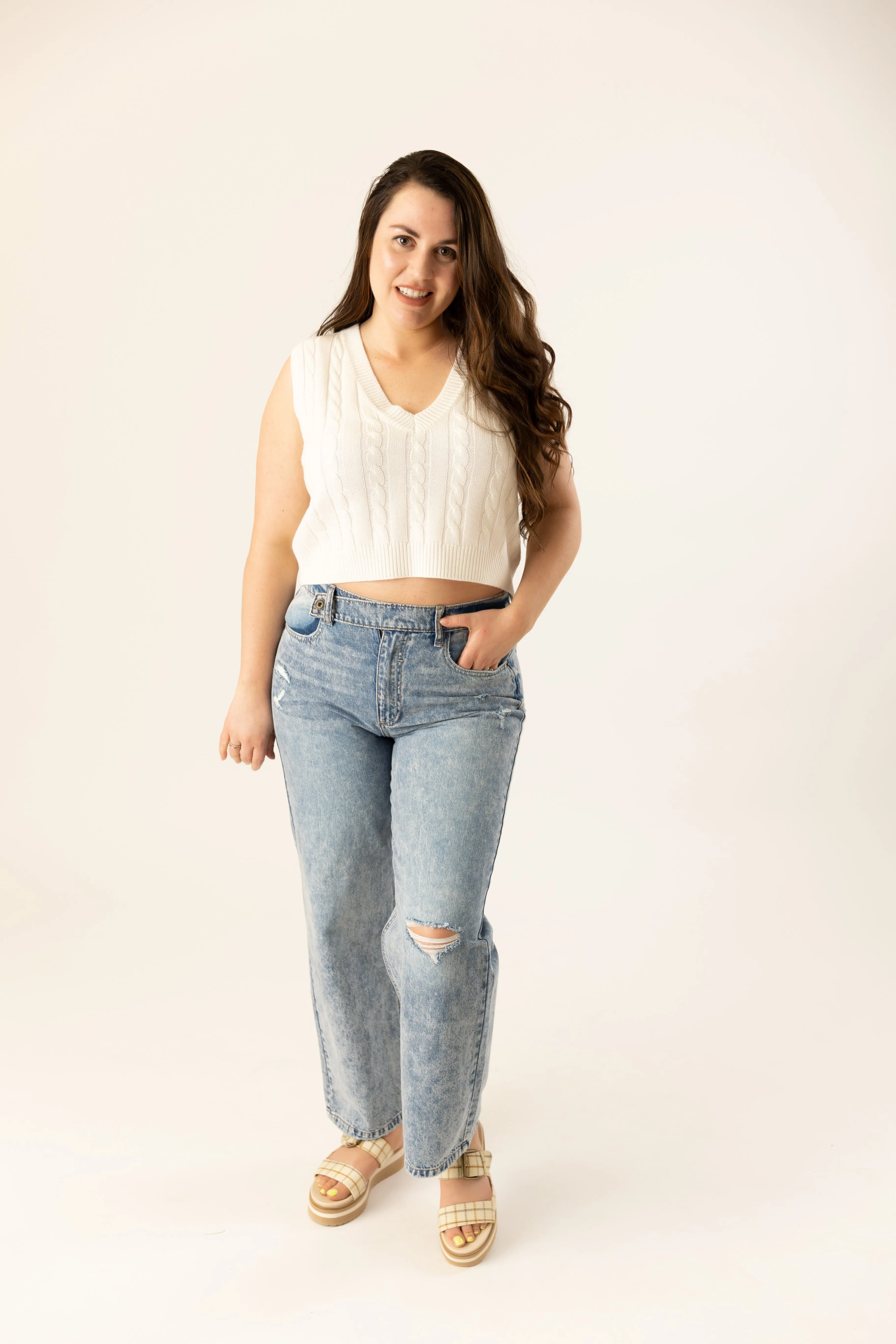 Shandy High Rise Straight Leg Jean