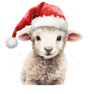 Sheep , lamb & collie kids Christmas Children’s Contrast Blue / Grey Hoodie special offer
