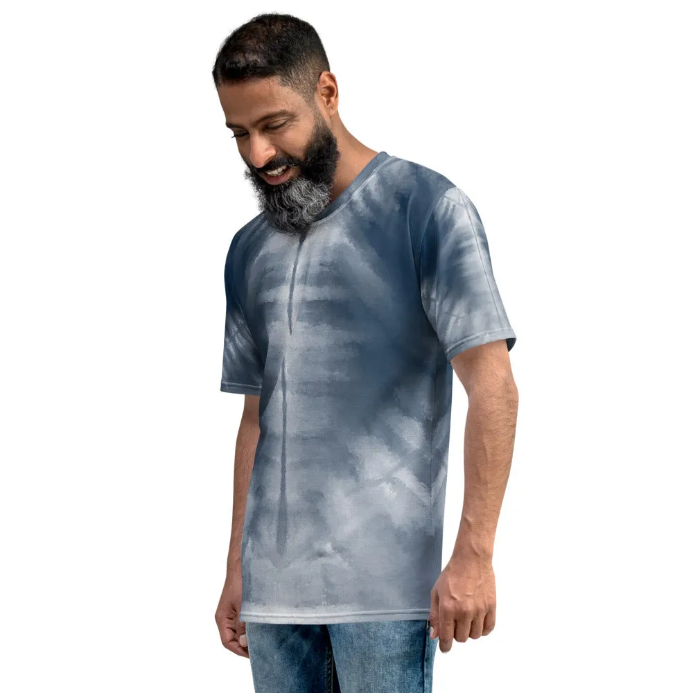 Shibori Tie-Dye Spine Men's T-shirt designed by Robert Bowen