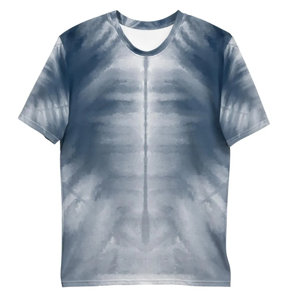 Shibori Tie-Dye Spine Men's T-shirt designed by Robert Bowen