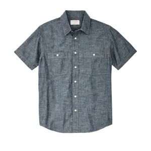 Short Sleeve Chambray Shirt (Indigo Chambray)