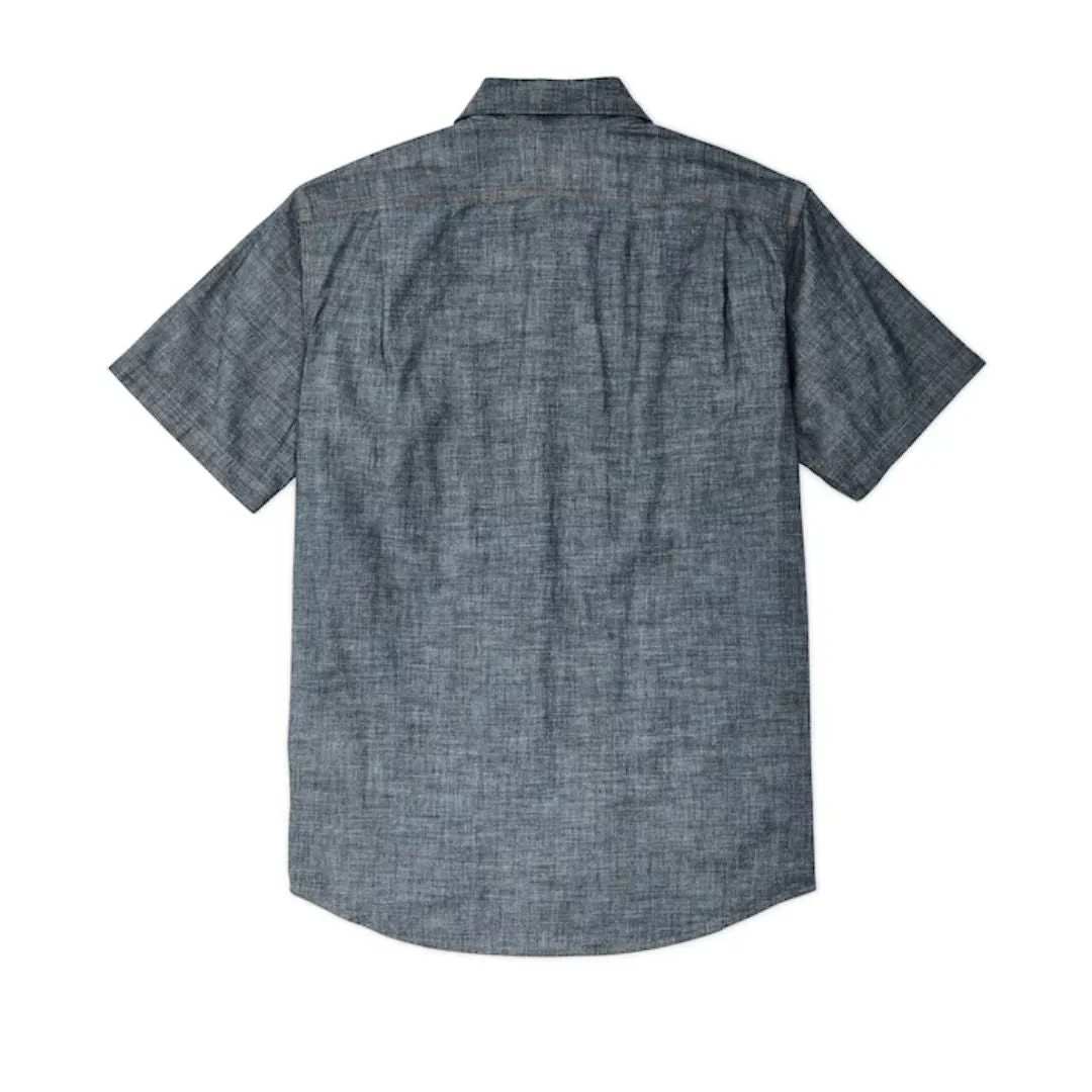 Short Sleeve Chambray Shirt (Indigo Chambray)