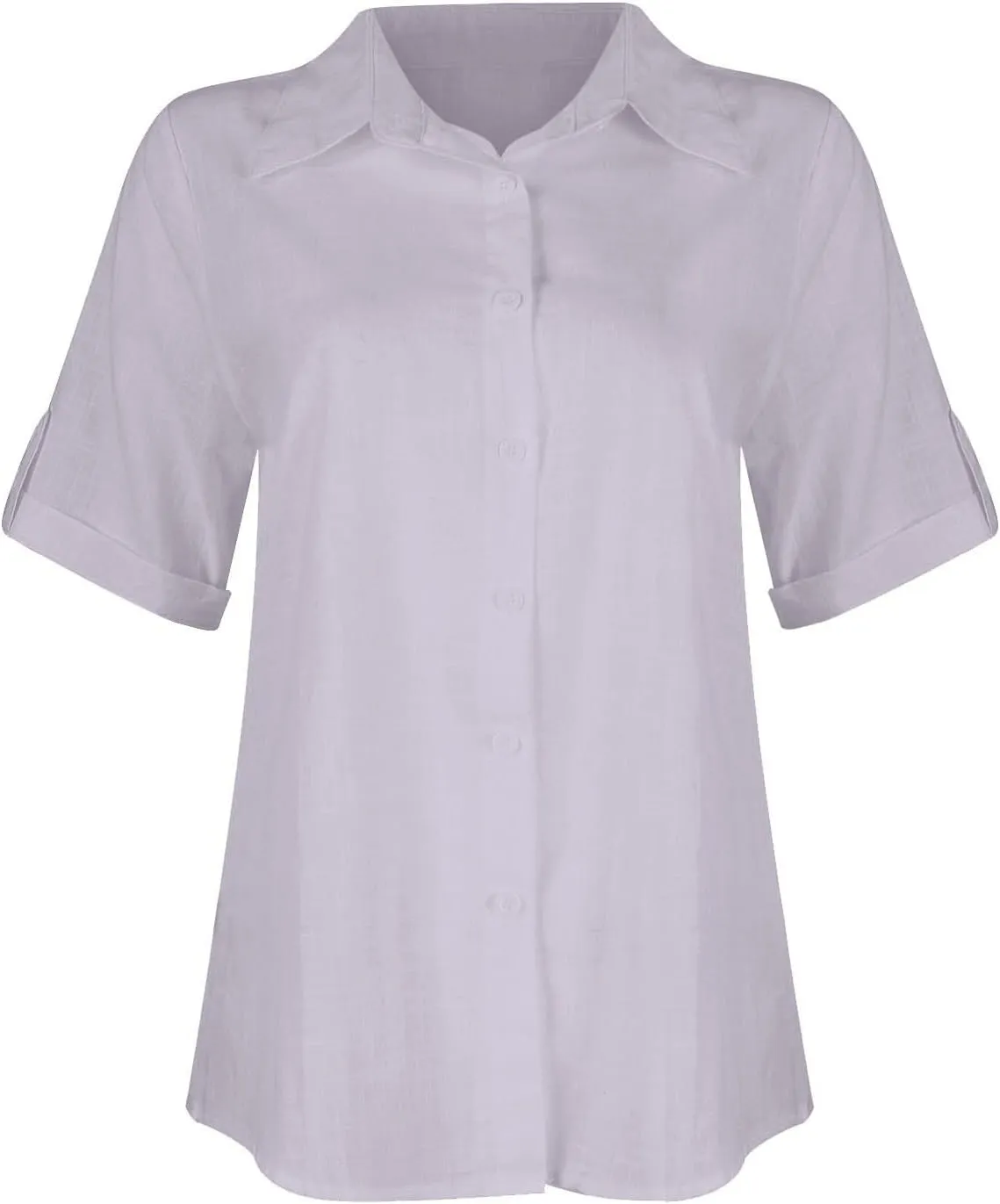 Short Sleeve Shirts for Women V Neck Button Down Linen Shirts 2025 Trendy Summer Casual Beach Flowy Boho Blouses Tops