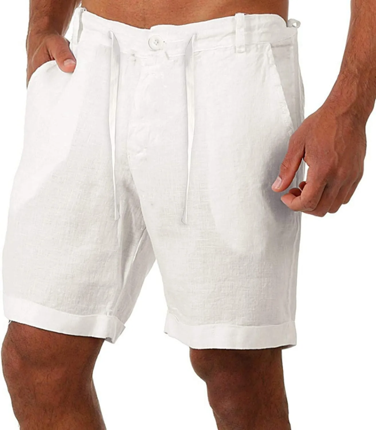Shorts for Men,Mens Cargo Shorts Summer Trousers Sport Shorts Solid Drawstring Short Casual Pant Loose Sweat Shorts
