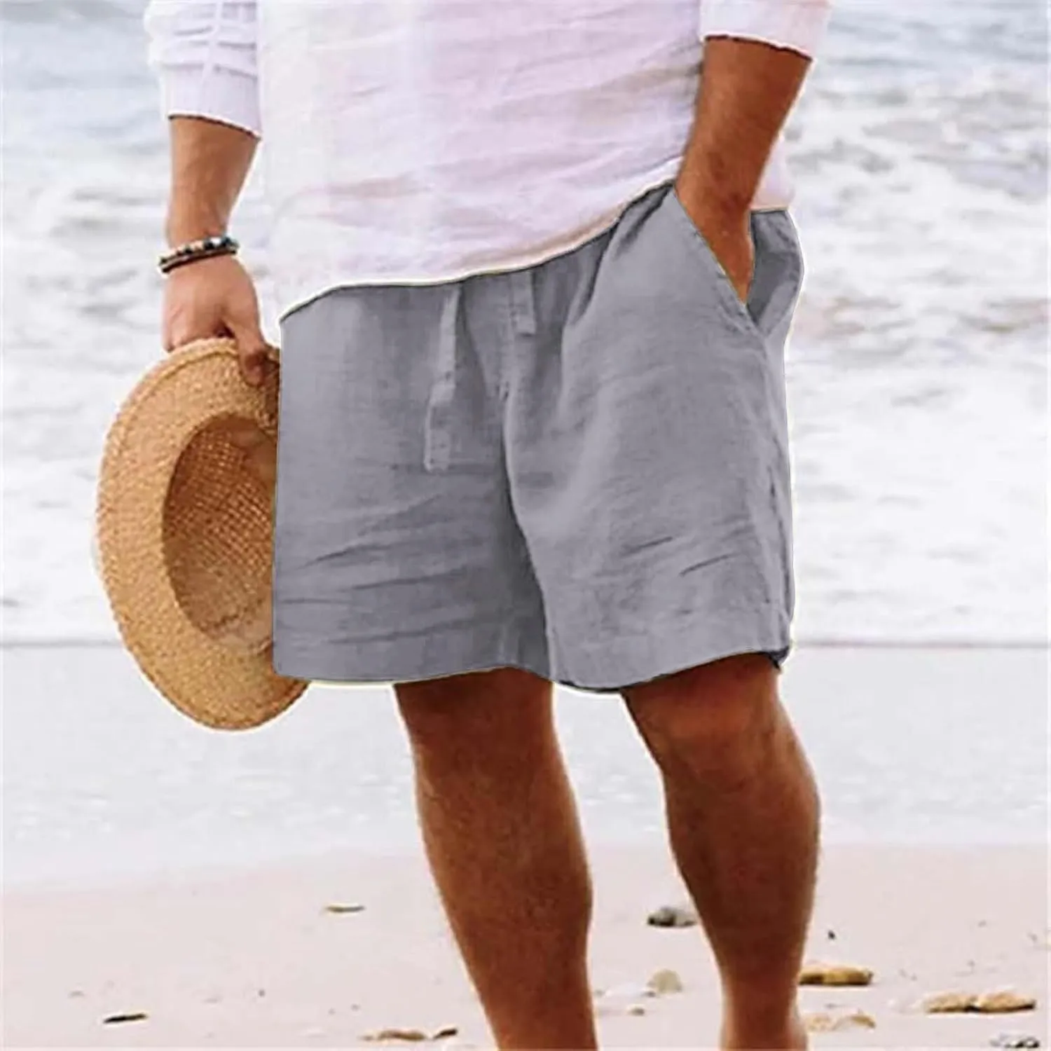 Shorts Men Casual Summer Men's Running Shorts 7 Inch Lightweight Breathable Gym Workout Athletic Shorts Board Shorts