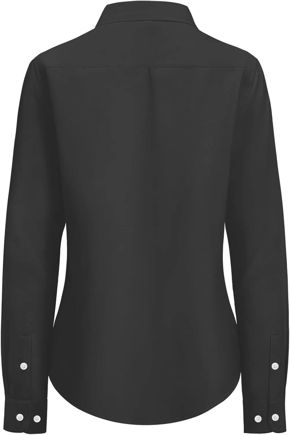 siliteelon Fitted Button Down Shirts for Women Oxford Shirt Cotton Dress Shirts Collared Long Sleeve Wrinkle Free Blouse Tops