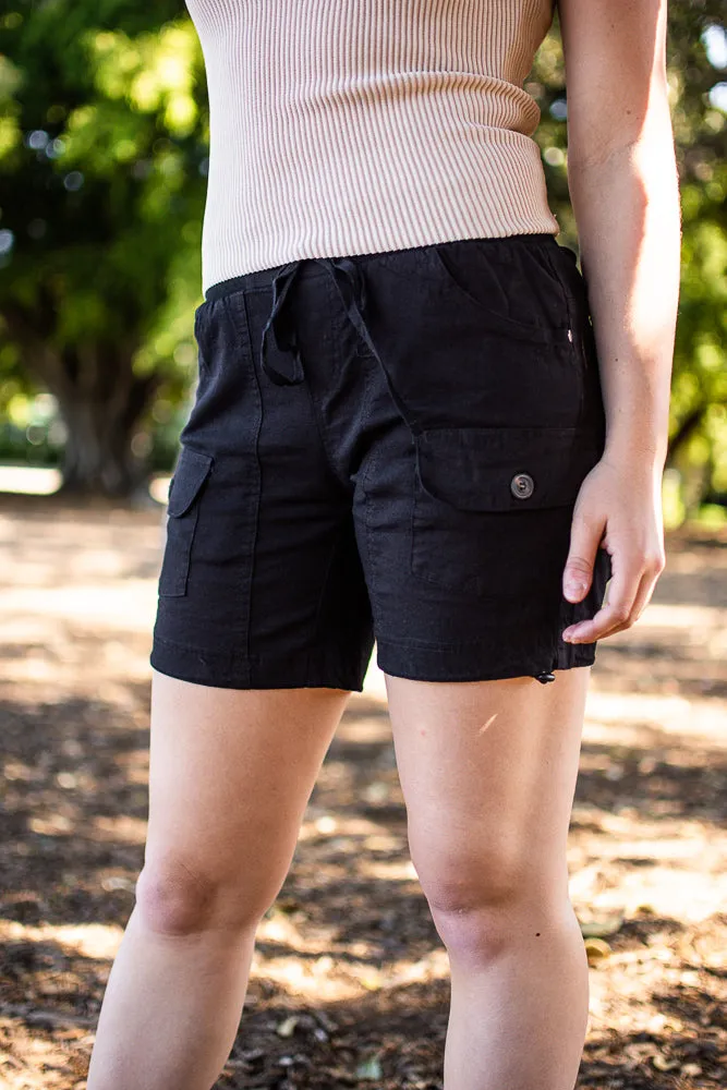 Silver Wishes Cargo Short Black 8